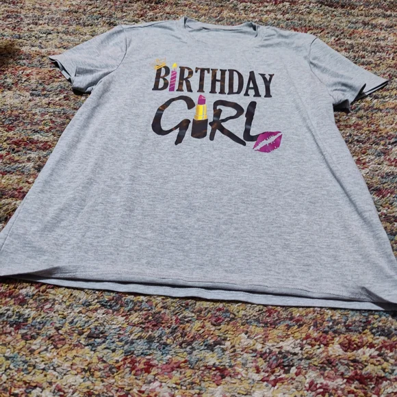 Gray Birthday Girl T-Shirt - Picture 2 of 3